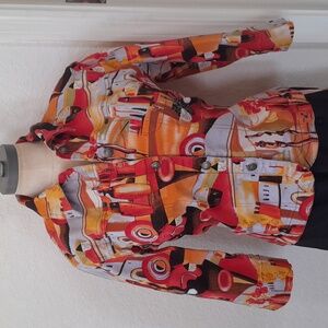 Kaktus Abstract Pattern Cotton Jacket